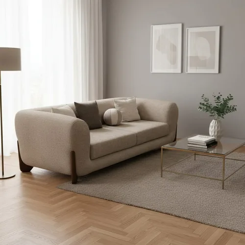 ספה מעוצב דגם עץ אגוז מתצוגה